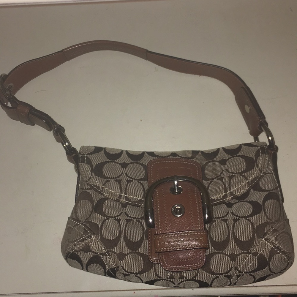 Coach Buckle Flap Purse